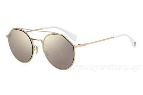 Fendi Men Eyeline FF M0021/S Metal Unisex Oval Sunglasses 